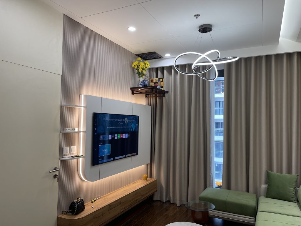 Phòng khách_Vinsmart_Thi công thực tế